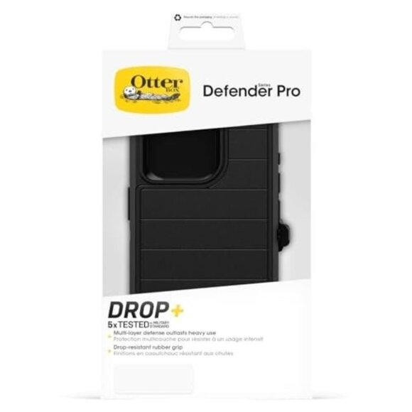 OtterBox - Defender Pro Series Case and Holster for iPhone 15 Pro - Black - Picture 10 of 10